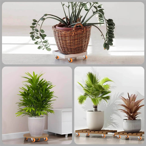 1.5" Casters Set of 8 - Swivel Plate Universal Caster Wheels, Orange Polyurethane (PU), 360° Rotation for Storage Box, Small Furniture, and Kitchen Appliances