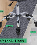 2 Inch Office Chair Caster Wheels With Brakes Heavy Duty Set Of 5 Replacement Universal Rolling Chair Wheels on various floors