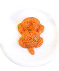 Orange rice shaped as a cat using Cat Shaped Rice Molds Set Of 2 For Fun Meal Prep And Kid Friendly Creative Lunches With Cute Sushi Rolls WHFCBJBW