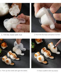 Steps to use Cat Shaped Rice Molds Set Of 2 For Fun Meal Prep And Kid Friendly Creative Lunches With Cute Sushi Rolls Mash Potatoes