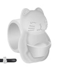 Silicone wall shield with shock absorbing cushion and noise silencer design protects doors, walls and furniture, cat shape