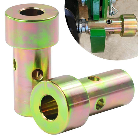 Two Pack CAT 1 Quick Hitch Adapter Bushing Kit With Top Link Pin And Lynch Pin For Category 1 3 Point Hitches And Tractors