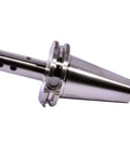 Side Lock End Mill Holder For One Eighth Inch Shank CAT40 Weldon Style 2.5 Inch Length Runout 0.0002 Inch 25,000 RPM Carbon Steel Made In USA