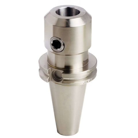 Heavy Duty CAT40 Side Lock End Mill Holder 1.0 Inch Shank 3.0 Inch Length Weldon Style Precision Ground Carbon Steel TIR 0.0002 Inch 25000 RPM USA Made