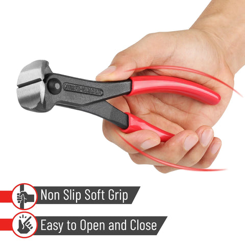 Cats Paw Style Nail Puller And Remover End Cutting Pliers For Carpentry 7 Inch High Carbon Steel With Soft Grip in hand