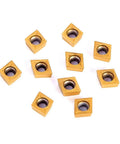 20 Piece CCMT09T304 Carbide Turning Inserts Set for Lathe Tool Holders and Milling Blades with CCMT32.51 Compatibility, Multilayer Coated