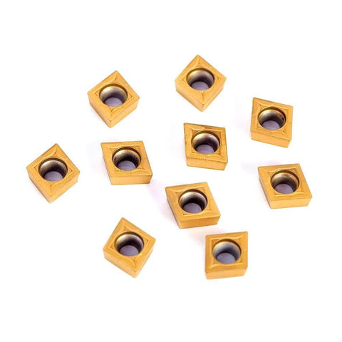 20 Piece CCMT09T304 Carbide Turning Inserts Set for Lathe Tool Holders and Milling Blades with CCMT32.51 Compatibility, Multilayer Coated