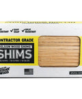 Box of 8 Inch Cedar Wood Shims 56 Pieces Per Box 120 Contractor Boxes Tapered From 3/8 To 1/16 Inch