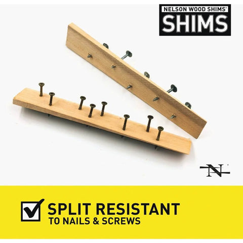 8 Inch Cedar Wood Shims 56 Pieces Per Box 120 Contractor Boxes Tapered From 3/8 To 1/16 Inch with nails
