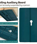 Ceiling Auxiliary Board for easy suspension, lightweight design with smooth edges and keyhole detail, compact for carrying.