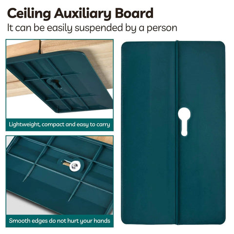 Ceiling Auxiliary Board for easy suspension, lightweight design with smooth edges and keyhole detail, compact for carrying.