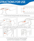 Diagram of installation instructions for Universal Pool Pump Motor Cover with Adjustable Fit for 1/3 to 2 HP Motors.