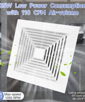 Ultra Quiet Bathroom Ceiling Exhaust Fan For Home Use 110 CFM 1.0 Sones 40 dB Fits 9.1 By 9.1 Inch Housing installed view