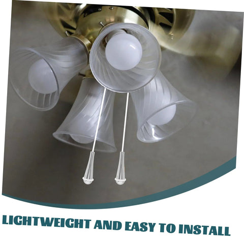 1.5 Meter Ceiling Pull Chain Decorative Cord For Ceiling Fans And Light Fixtures Universal Replacement displayed on a ceiling fan