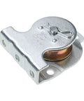 Ceiling Mount Single Pulley 1-1/2 Inch Wall Mount Pulley Ceiling Pulley for 3/8" Wire or Rope, Pack of 6, close-up view