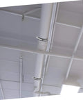 Three Piece Pipe Fitting Movable Bracket Clamp Kit For Water Pipes Wall And Ceiling Mount Emergency Repair installed on ceiling