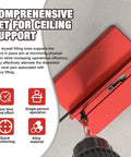 ✝️ 2 Pieces Roof Plaster Positioning & Fixing Board, Drywall Plasterboard Ceiling Auxiliary Fixing Tool in use with drill