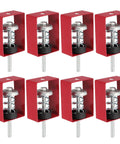 Ceiling Spring Vibration Isolator Hangers 8 Pack For Mechanical Damping Mounts Anti Vibration For AC Air Processors Bedroom Theater Studio Red Steel And Rubber Construction With M8 Thread Load Capacity Up To 44 Lbs Each visible