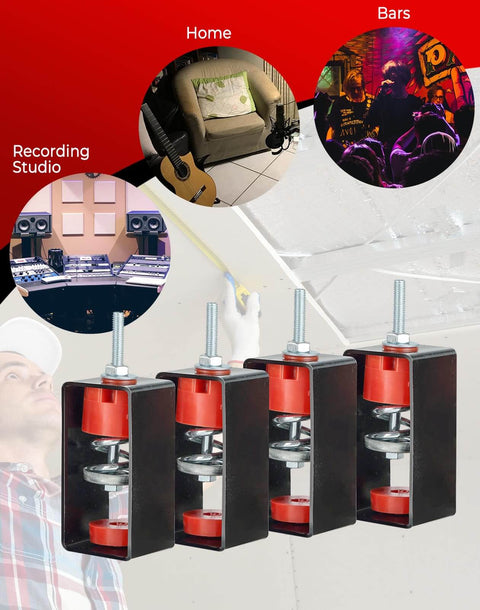 Durable ceiling vibration isolators fuse steel construction, premium springs, and silicone dampers for HVAC systems
