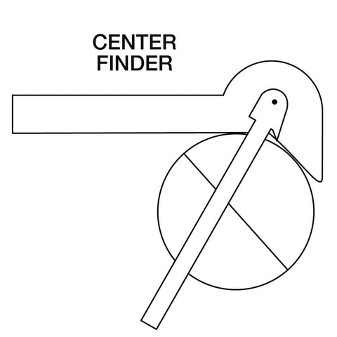 Illustration of compact stainless steel 6 in 1 pocket ruler and gauge with center finder function for precise measurements.
