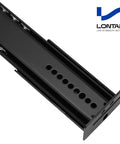 Center Mount Drawer Slides 22 Inch Black 5 Pieces Three Quarter Extension Heavy Duty Glides for Cabinets Dressers and Furniture