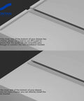Center Mount Drawer Slides Bottom Mount for Cabinet and Dresser 14 Inch Heavy Duty Drawer Rails 9.74" Extension Glide Track diagram