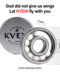 Ceramic 608RS Skateboard Bearings With Chrome Steel Balls ABEC Precision High Speed Low Friction bearing size diagram