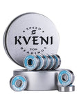Ceramic 608RS Skateboard Bearings With Chrome Steel Balls ABEC Precision High Speed Low Friction Pro Longboard And Quad Skate 8 Pack