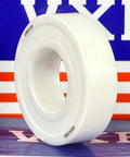 Close-up of a 30-Pack Full Ceramic 6004-2rs ZrO2 Ball Bearing 20x42x12mm with PTFE cage on branded background