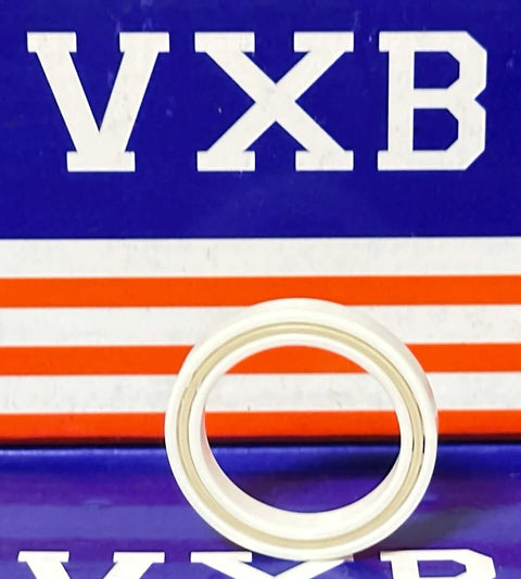 6704 Full Ceramic Bearing 20x27x4mm in front view against a blue and red VXB background.