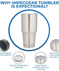 Ceramic Interior 30oz Wine Tumbler With Lid Double Wall Vacuum Insulated For Cold Or Hot Drinks Lightweight With Leak Proof Cap