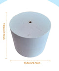 Energy Efficient Microwave Kilns for Glass Fusing and Jewelry Making, ceramic kiln showing dimensions 19.5cm by 14.5cm