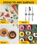 90 Magnetic Adhesive Dots Ceramic Magnets 0.7 Inch With Sticky Backing used on paper, metal, wood, and plastic surfaces