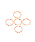 CF35 copper gasket for vacuum systems, 5 seal kit for ultra-high vacuum use in semiconductor labs and vacuum chambers.