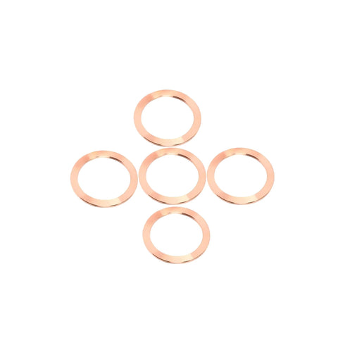 CF35 copper gasket for vacuum systems, 5 seal kit for ultra-high vacuum use in semiconductor labs and vacuum chambers.