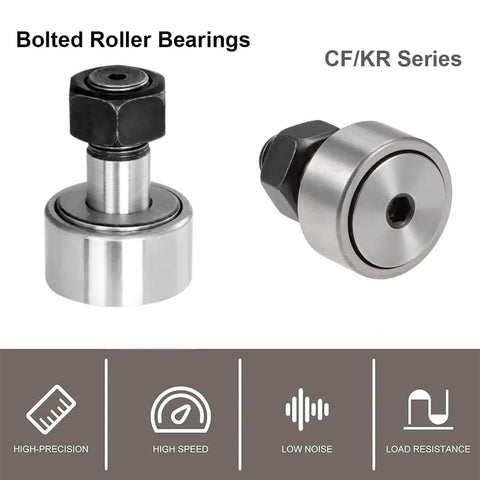 ✝️ HiPicco Cam Follower Track Runner Bearings, CF5/KR13 Needle Roller Bearing 13mm Stud Type shown in package