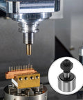 Durable 4 Pack CF5 KR13 Needle Roller Bearings With 13mm Roller Diameter And 10mm Width For Bolt Type Track Runner Guide Rails Used In 12D Printer Machinery Tools M5 X 0.8 Thread 7.5mm Length, 23mm Overall Length, GCr15 Steel Cage PATIKIL next to CNC machine setup.