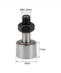 2pcs CF8 KR19 Cam Follower Needle Roller Bearing With M8x1.25mm Male Thread 19mm Roller Diameter 10mm Roller Width Stud Type
