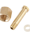 CGA-320 Brass Regulator Nut and Nipple with Washer for CO2 Gas Regulator Inlet Fittings Repair Part Heat Resistant and Anti Leak