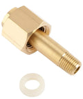 CGA-320 Brass Regulator Nut And Nipple With Washer For CO2 Gas Regulator Inlet Fittings Repair Part Heat Resistant And Anti Leak