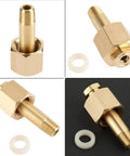 CGA-320 Brass Regulator Nut And Nipple With Washer For CO2 Gas Regulator Inlet Fittings Repair Part Heat Resistant And Anti Leak