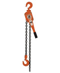 One And One Half Ton Chain Puller Hand Chain Hoist for Heavy Lifting with durable steel construction and smooth operation, front view.