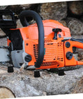 Experience smoother, quieter operation with these anti vibration rubber mounts on 52cc chainsaw, providing cushioned handles.