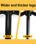 Comparison of wider legs on 28 Inch Heavy Duty Metal Office Chair Base Replacement With Five Wheel Casters 2600 Lb Load Capacity
