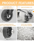 3 Inch Office Chair Wheels Replacement Casters For Carpet And Hard Floors 7-16 Inch Diameter And 7-8 Inch Stem Length Set Of 5