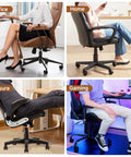 Chairs with 5 Pack 2 Inch Office Chair Caster Wheels With Quiet Rubber Rolling Casters, suitable for office, home, leisure, and gaming.