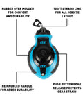 Chalk Line Reel And Blue Chalk Powder Combo Pack For Precision Layouts In Carpentry Masonry And Construction 100 Foot