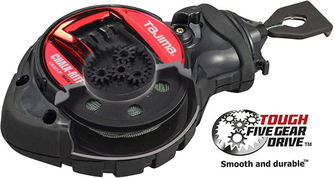 Chalk Line Jam Free Special Edition With Extra Bold One Millimeter Line And Five Gear Quick Retrieval For Precise Layout