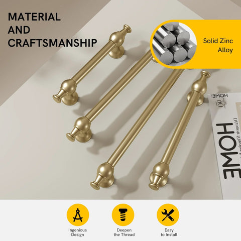 10 Pack 3 Inch Champagne Bronze Cabinet Handles Oval Bar Pulls With Rounded Corners Heavy Duty Solid Zinc Alloy Kitchen Hardware
