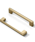 Ten Pack Champagne Bronze Cabinet Handles Five Inch Length 128mm Screw Spacing Zinc Alloy Durable Furniture Hardware Pulls